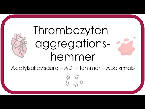 Thrombozytenaggregationshemmung - Pharmakologie (ASS, ADP-Hemmer, Prasugrel, Clopidogrel, Abciximab)