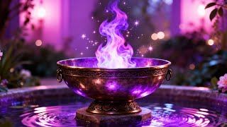 Santuario de la Llama Violeta 528Hz: Sanación del Corazón y Limpieza de Energías Negativas