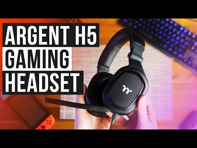 Casque de jeu Thermaltake Argent H5 noir video