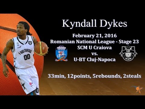Kyndall Dykes vs. SCM U Craiova - Feb 21, 2016