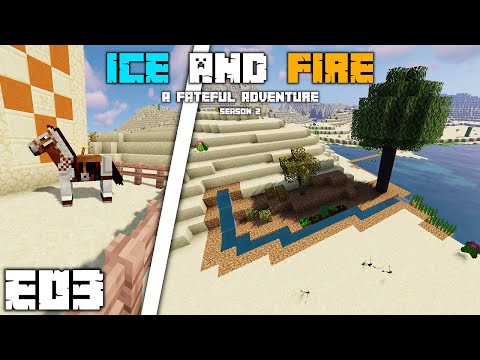 Minecraft Ice and Fire Season 2 - Small Oasis! - E03