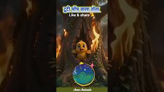 टूटी चोंच थी... पर हौसला आसमान जितना ऊँचा था 🕊️ #MoralStory  #HindiKahani  #Reels #LifeLessons