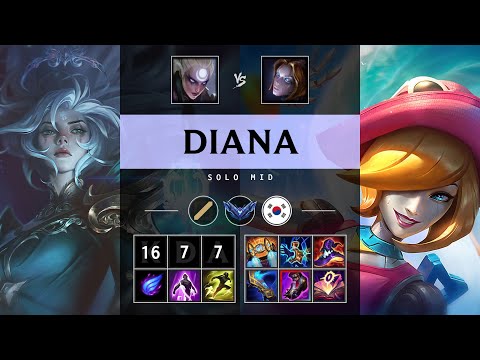 Diana Mid vs Orianna - KR Diamond Patch 25.17