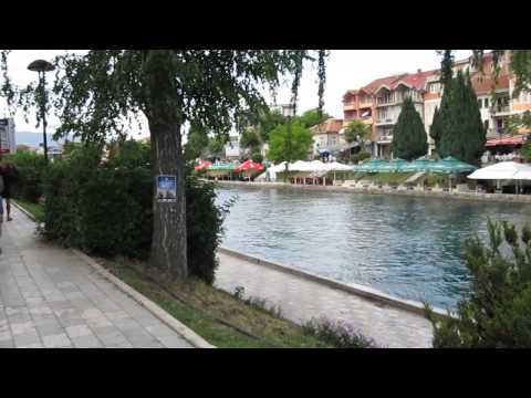 Struga and lake Ohrid , Macedonia