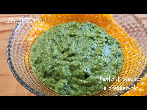Pesto di basilico e prezzemolo