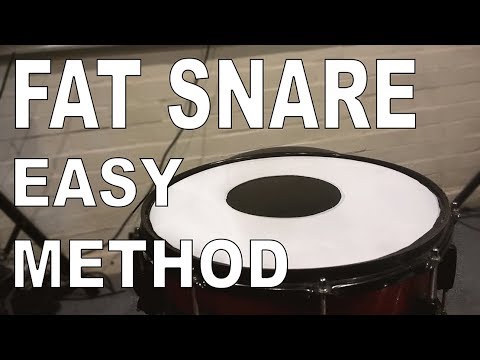 HOW TO get a FAT Snare drum sound!