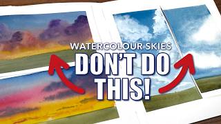 What You're Doing WRONG When Painting Watercolour Skies...And How To Improve it!