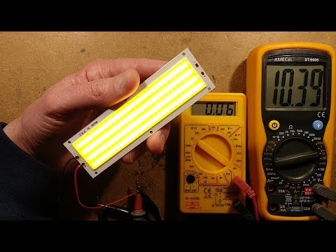 Testing a large LED COB.
