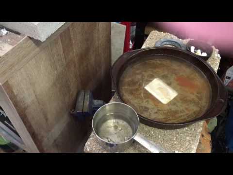 POURING MY FIRST 5 OZ SILVER BAR