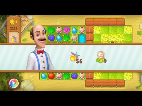 Gardenscapes Level 2232 Walkthrough "No Boosters Used"