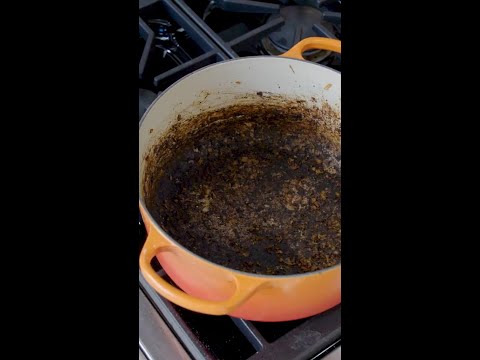 Quick Tip for Cleaning Burnt Food, from America's Test Kitchen