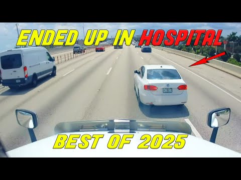 BEST OF SEMI-TRUCKS ROAD RAGE | Road Rage, Brake Checks, Karens | BEST OF THE YEAR