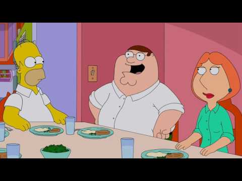 Family Guy - Dinner with the Simpsons