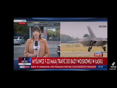 F22 myśliwiec rozpędzający się do prędkości światła - oryginalne nagranie