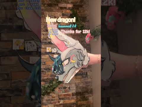 Top comment will be his name! #art #dragon #dragonpuppet #paperdragon #artist #furry #fyp #furry