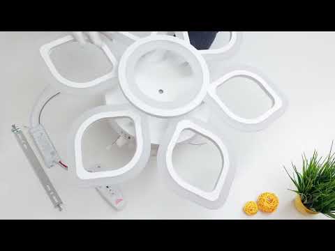 Сборка потолочного светильника с led подсветкой Omiso 21800 6+1, Schaffner