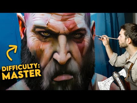 What 20 Years Of Art PRACTICE Look Like - Painting God of War!