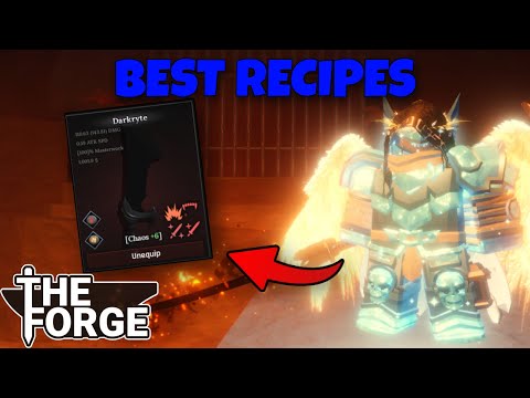The BEST Weapon & Armor Recipes In The Forge Roblox!