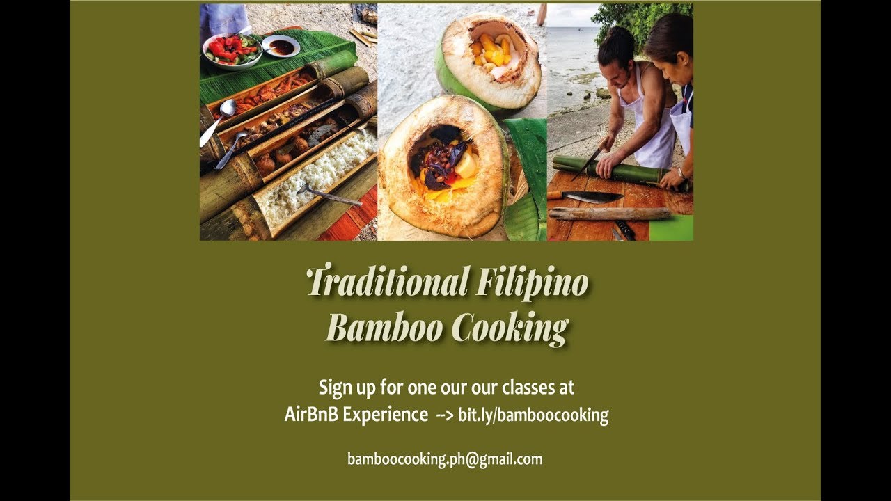 Catch a fleeting peek of Hands-on Bamboo cooking class.