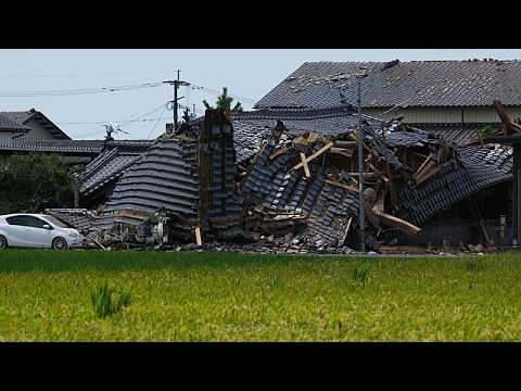 Video Thumbnail: Japan shopping mall explosion after 7.1 quake captured on dashcam footage