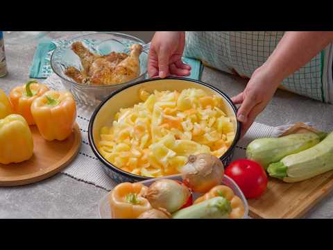 Meat and Lots of Vegetables - The Perfect Summer Dish! Light and Quick!