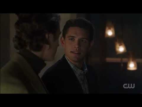 Riverdale 6x13 Kevin return the book to Percival they start the kissing.