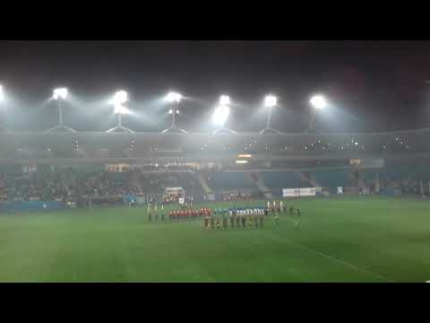 Hymn Polski na Arenie Lublin przed meczem Motor Lublin Wólczanka Wólka Pełkińska