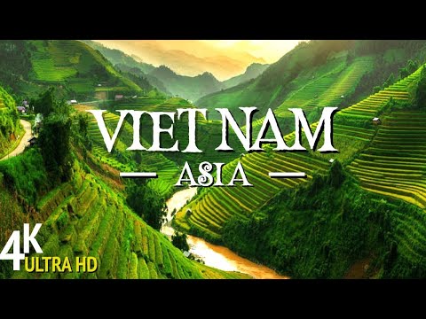 FLYING OVER VIETNAM - Beautiful Nature Along With Peaceful  Soothing Music