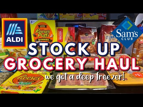 GROCERY HAUL with PRICES & MEAL PLAN | ALDI & Sam's...
