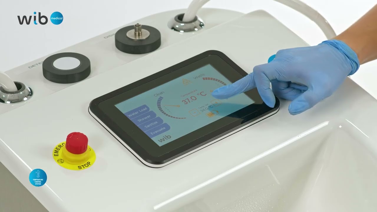 Bed Shower Wib in-bed shower demonstration