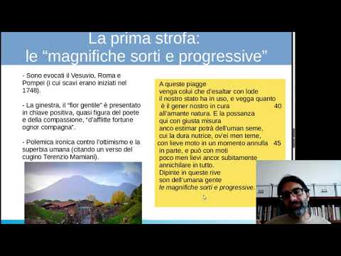 Leopardi's "The Broom," or "The Desert Flower": Contents, Themes, and Commentary on Key Verses.