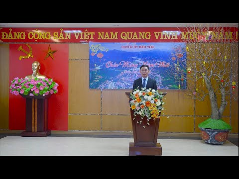 Lời chúc mừng năm mới Quý Mão 2023 của đồng chí Nguyễn Anh Chuyên, Bí thư Huyện ủy Bảo Yên