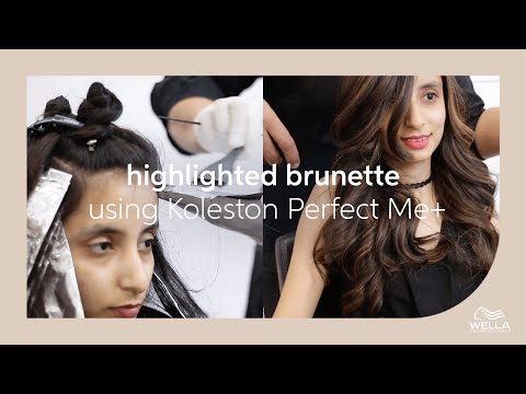 How to Color Brown Hair with Highlights | Wella...
