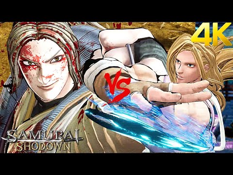 Samurai Shodown - Amakusa vs Sogetsu Kazama Level 5 AI Versus Gameplay | Samurai Spirits | Samsho
