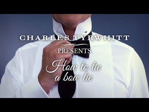 How to tie a bow tie