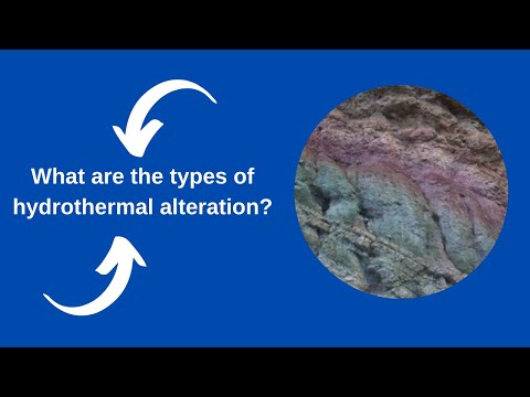 What are the types of hydrothermal alteration?
