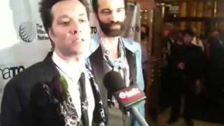 Rufus Wainwright talks to the press, Toronto