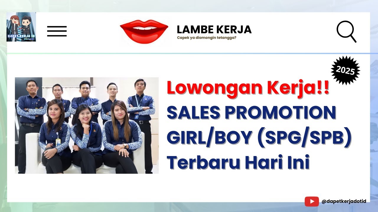 Info LOKER SALES || Loker SPG dan SPB Terbaru Hari Ini 2025❗❗ #infoloker #fyppp #lowongankerja