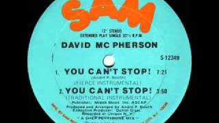 80's Boogie - David Mc Pherson - You Can't Stop Instrumental version 1982