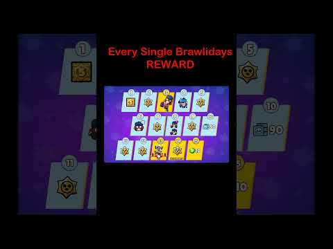 EVERY SINGLE BRAWLIDAYS REWARD! #brawlstars #brawliversary #brawlidays