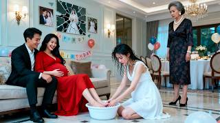 Her husband forced her to wash his pregnant lover’s feet—she divorced, married a CEO; he regrets it.