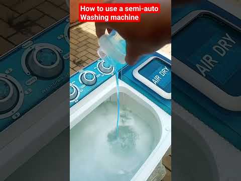 How to use a semi-automatic washing machine #ramtons