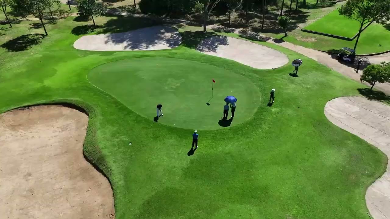 Discover the captivating aerial panorama of Vung Tau Paradise Golf Club.