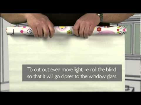 Part of a video titled How to fit a spring mechanism blind - YouTube