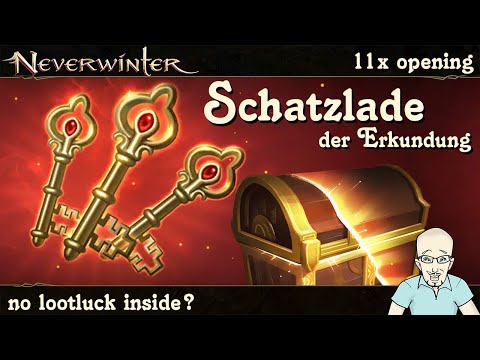 NEVERWINTER: 11x Schatzlade der Erkundung öffnen - 11 Tage VIP Schlüssel -Showcase- PS4 Loot deutsch