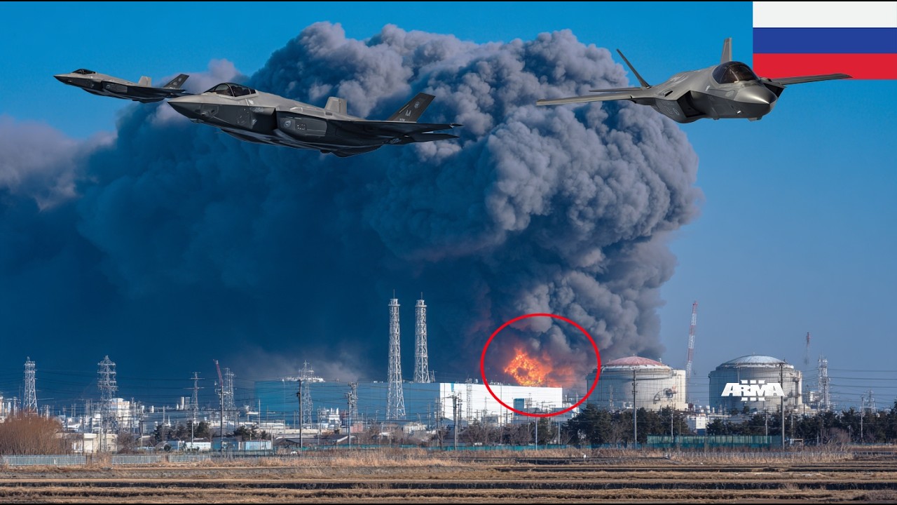 2 HOURS AGO! US and Ukrainian F-35 fighter jets bombed Russian nuclear facilities. | ARMA 3