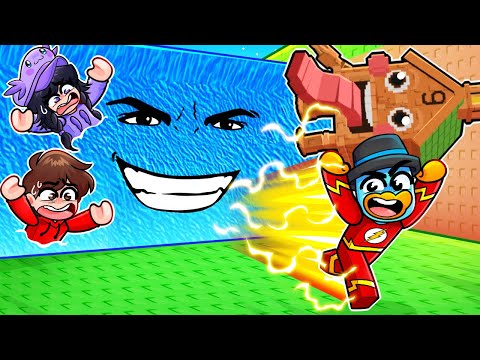 Usando la MÁXIMA VELOCIDAD en Escapa del Tsunami por Brainrots...