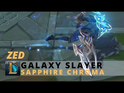 Galaxy Slayer Zed Sapphire Chroma - League Of Legends