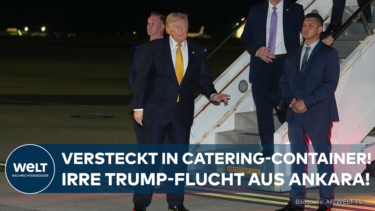 IRRE FLUCHT-STORY: Trump im Catering-Container! So wurde der US-Präsident heimlich ausgeflogen