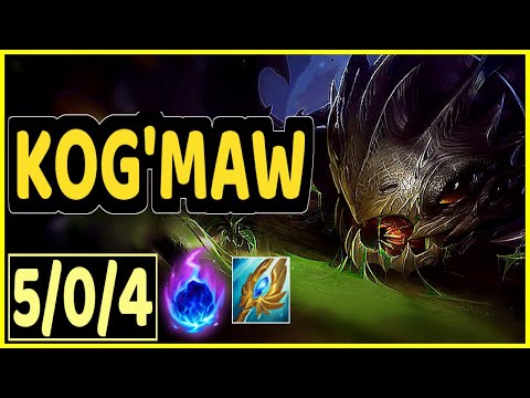 KOG'MAW VS ASHE - 5/0/4 KDA ADC GAMEPLAY